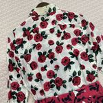 Moschino  30th Rose Silk Blend Jumpsuit Women's Long Sleeve Shorts Size 6 Photo 13