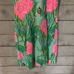 Lilly Pulitzer  Pearl Shift Hight Neck Shift Dress Poolside Blue Green Floral 4 Photo 5