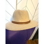 Target  Women’s Brown Beige Wool Blend Panama Fedora Hat Preppy Braid Western Photo 3