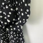 ZARA  Black and White Polka Dot High Neck Dress Photo 5