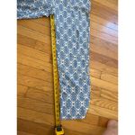 Parker NWT Stella  blue/white cropped‎ damask ikat pants golf size medium. Photo 2