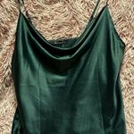 Simplee Apparel Simplee Green Satin Cowl Neck Top Photo 0