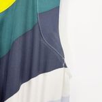 Suno 100% Silk Pleated Mini Dress Bold Geometric Print Size Small Yellow Photo 2