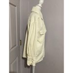 We Wore What  Ivory Corduroy Snap Button Shacket Collar Jacket 100% Cotton XS/S Photo 3