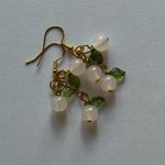 Handmade Earrings White Berry Photo 0