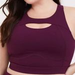 Torrid Burgundy Keyhole Sports Bra Size 3X Photo 0