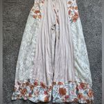POL  crochet lace mix floral pants tan cream flowy nwot Photo 2