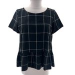 Sézane Sezane Naya Flannel Black White Check Blouse Sz 36 US 4 Photo 2