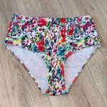 Colorful Floral high waist bikini swim suit bottom Pink Size M Photo 0