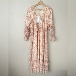 Polagram floral long sleeve maxi dress NWT large Photo 6