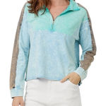 Mystree  Color Block Terry Pullover. Size Large Photo 0