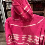 United States Sweaters  Pink and White Cowl Neck Sweater Photo 3