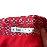 Alice + Olivia Abelia Button-Down Mini Dress Colorful Retro Style Patch Size 0 Photo 8