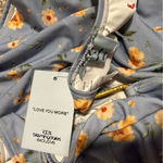 AQUA NWT x Kristopher Brock Floral Blue One Piece Swimsuit- Size Medium Photo 8