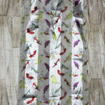 Vintage‎ White Satin Chiffon Scarf with Allover High Heel Shoe Print 13"x 60" Photo 0