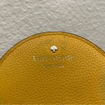 Kate Spade Jackson Half Moon Yelow Mustard Leather Coin Purse Wallet Photo 10