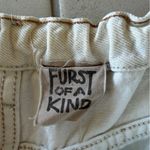 LF  - Furst of a Kind - Vintage White Denim Shorts with elastic band Photo 1