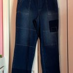 LOGO By Lori Goldstein  Blue Straight-Leg Jeans Photo 0