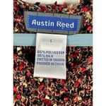 Austin Reed Sleeveless Sweater Rag Knit Top L Red Holiday's Silk Blend Size L Photo 7