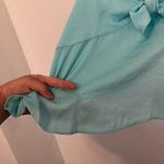 BP NEW NWT  NORDSTROM Plus Size Bow Detail Tank Top Aqua Turquoise Blue Cami 1X Photo 8