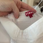 $295 Staud Women's White Landry Smocked Bustier Mini Dress Size Large Photo 5