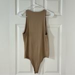 Nude, tan beige sleeveless body suit large Photo 2