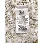 Aeropostale Sexy Sheer Sparkly Cream Cardigan Sweater Size Medium Made in NYC Photo 6