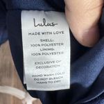 Lulus Navy Blue Sequined Holiday Cocktail Mini Dress Size Small Glam New Years Photo 6