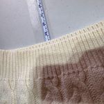 Eddie Bauer Vintage 90s Womens Wool Cable Knit Pullover Sweater Ivory Large Tall Photo 10