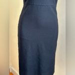 J.Crew  Black suiting Cowl Neck Sheath Dress SZ 0 Zipper Closure on Side By Waist Photo 6