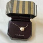 Dillard's Silver Pearl and Cubic Zirconia Necklace Photo 0