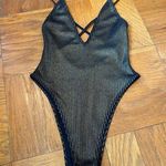 Forever 21 Gold Shimmer Bodysuit/Swimsuit Photo 0