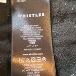 ❤️ Whistles Fine Knit Sparkly Shimmer Sweater witn Embroidered Etoiles Detail Black Size 2 Photo 4