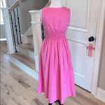 TCEC  pink Cotton Midi Dress New Photo 5