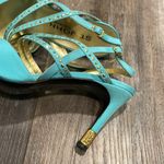 St. John  Aqua Slingback rhinestone heels Made In Italy size 9 “something blue” Photo 2