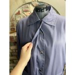 JG hook trench coat Vintage 1980s dusty blue Size 10 Photo 3