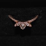 Pandora Sparkling Herbarium Cluster Ring Rose Gold Plated Size 56 (7.5) Photo 8