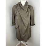 All Saints Portere Draped Hooded Parka in Army Green 4 Photo 2