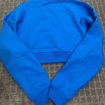 Urban Outfitters Be Kind Embroidered Cropped Sweatshirt NWT Size S - Blue Photo 6