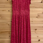 Evereve  Size XS Elena Ditsy Floral V Neck Midi Length Short Sleeve Dress Photo 0