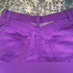 Vintage 90s Gennera Collection purple high waist baggy long shorts, size 8/10 Photo 3