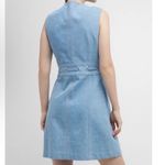 Veronica Beard  Makeba Blue Denim Lace Sleeveless Mini Dress 10 Photo 6