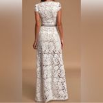 White Lace Maxi Skirt & Crop Top Set, Women's Size L Size L Photo 7