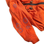 Vintage Womens Suede Leather Jacket Size 14 Plaid Lined Orange Hooded Macalister Photo 6