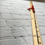 Elegant Red Statement Necklace Teardrop 19” Photo 5