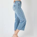 Judy Blue  Tummy Control High Rise Wide Crop Jeans Size 0 / 24 Photo 2
