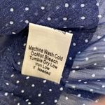 Blue Bird Polka Dot Sheer Dress Floral Appliqué Halter Midi Shift Dress Sz S Jun Photo 7