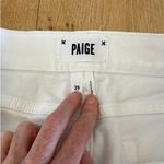 Paige  - Brigitte Straight Leg Jeans in White Photo 2