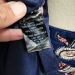 Shop the Trends navy paisley cutout tunic dress size large Photo 5