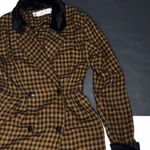 Vintage Stacey Stevens ginghams trench coat jacket Size 6 Photo 2